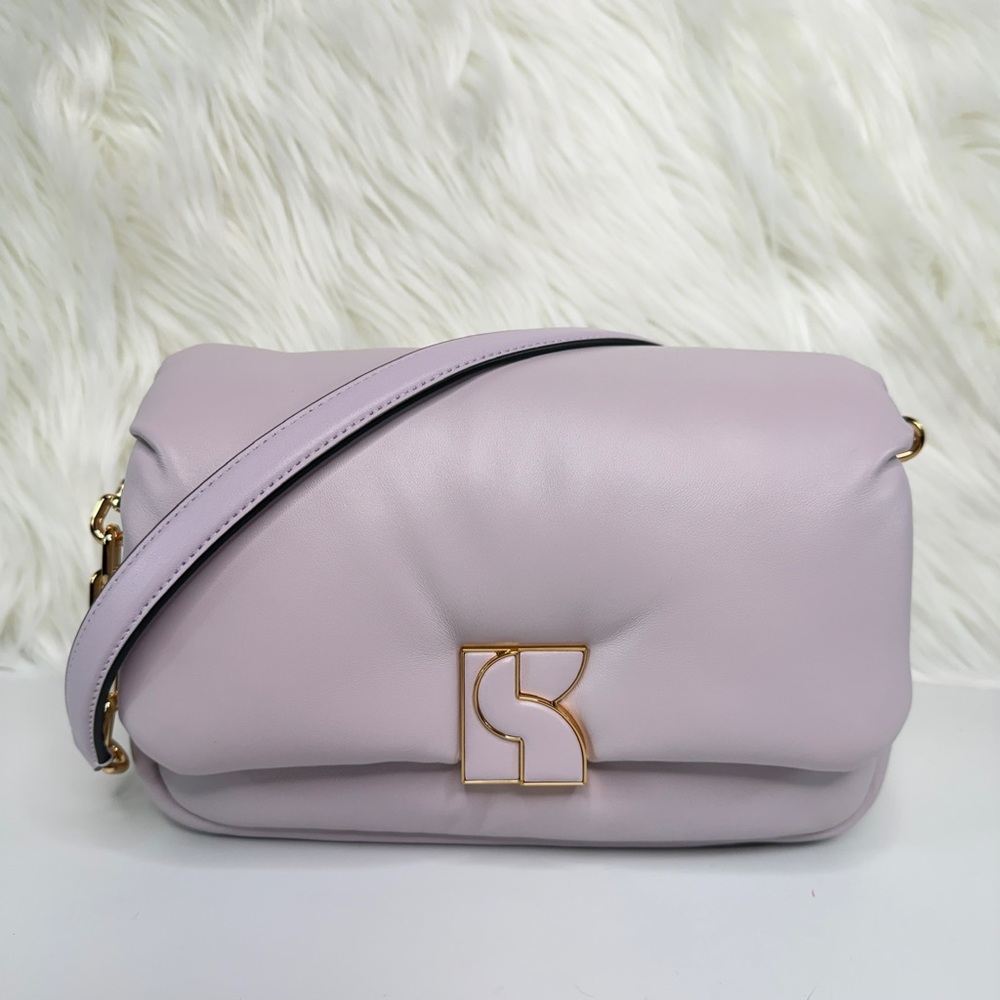 Kate Spade Dakota Puffy Leather Crossbody - Lilac Moonlight
